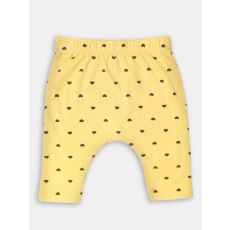 Idexe szívecske mintás mustársárga leggings - 68