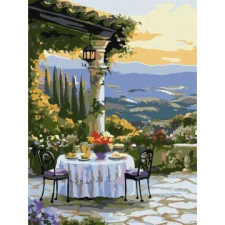 IDEYKA : Festés számok szerint, Festői vacsora - 30 x 40 cm kreatív és készségfejlesztő