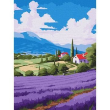 IDEYKA : Festés számok szerint, Levendula mező - 30 x 40 cm kreatív és készségfejlesztő
