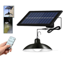  Időjárásálló, napelemes függőlámpa - energiatarékos, felakasztható kültéri világítás - 90W kültéri világítás