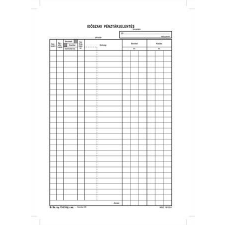  Időszaki pénztárjelentés 25x4 lap A4 B.13-21 nyomtatvány