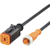 ifm Electronic E12680 Összekötő vezeték Alj, egyenes 2 m Pólusszám: 6 1 db (E12680)