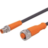 ifm Electronic EVC297 Összekötő vezeték Dugó, egyenes, Alj, egyenes 1 m Pólusszám: 4, 5 1 db (EVC297)