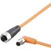 ifm Electronic EVT469 Összekötő vezeték Dugó, hajlított, Alj, egyenes 0.3 m Pólusszám: 4, 5 1 db (EVT469)