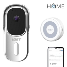 iGet HOME Doorbell DS1 White + Chime CHS1 White - FullHD csengő