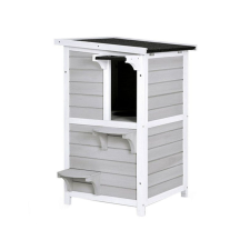 IHO-245 2 szintes macskaház szállítóbox, fekhely macskáknak