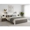  IKAROS ágy 180 x 200 cm, fehér/trüffel tölgy Ágyrács: Ágyrács nélkül, Matrac: Coco Maxi 20 cm matrac