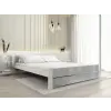  IKAROS DOUBLE ágy 180 x 200 cm, beton/fehér Ágyrács: Ágyrács nélkül, Matrac: Coco Maxi 20 cm matrac