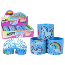  Ikonikus kék egyszarvús relaxációs rugó 6 cm kreatív és készségfejlesztő