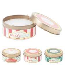  Illatgyertya fém tégelyben D6cm M3cm dekorációs kellék