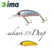  Ima Sukari 37S Deep 37mm 3g 002 Gold Black wobbler csali