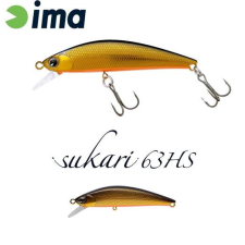  Ima Sukari 63HS 63mm 8g 002 Gold Black wobbler csali