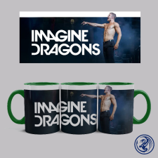  Imagine Dragons - Dan Reynolds bögre (Zöld) ajándéktárgy