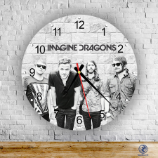 Imagine Dragons kör alakú üveg falióra falióra