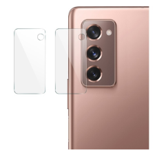 IMAK kameravédő üveg 2 db (lekerekített szél, karcálló, 0.2 mm, 9H) ÁTLÁTSZÓ Samsung Galaxy Z Fold2 5G (SM-F916) mobiltelefon kellék