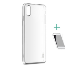IMAK műanyag telefonvédő (közepesen ütésálló + képernyővédő fólia) ÁTLÁTSZÓ [Apple iPhone XS Max 6.5] tok és táska