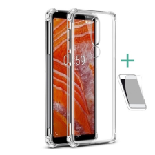 IMAK Nokia 3.1 Plus szilikon telefonvédő (közepesen ütésálló + képernyővédő fólia) átlátszó tok és táska