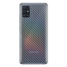 IMAK Samsung Galaxy A51 Carbon mintás hátlapvédő fólia mobiltelefon kellék