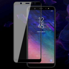 IMAK SAMSUNG Galaxy A6 Plus (SM-A605G), IMAK üvegfólia, 9H, Full cover, Fekete mobiltelefon kellék