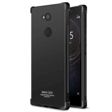 IMAK SONY Xperia L2, IMAK Silky szilikon mobiltok, FÉNYES FEKETE tok és táska