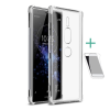 IMAK szilikon telefonvédő (közepesen ütésálló, légpárnás sarok + képernyővédő fólia) ÁTLÁTSZÓ [Sony Xperia XZ2 Premium (H8166)] (5996457813858)