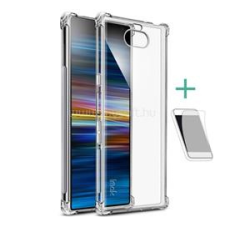 IMAK szilikon telefonvédő (ütésállóság, légpárnás sarok + képernyővédő fólia) ÁTLÁTSZÓ (GP-86805) tok és táska