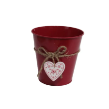 Impex KASPÓ BÁDOG LOGÓVAL 140-B-531/M D18X16HXD13CM 1DB kerti dekoráció