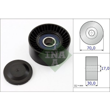 INA Feszítőgörgő, hosszbordás szíj INA 531 0873 10 kormányvezérlő és kiegészítői