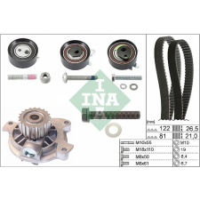 INA Vízpumpa + fogasszíj készlet INA 530 0484 30 kormányvezérlő és kiegészítői
