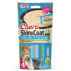  Inaba Cat Ciao Churu Skin & Coat krémes macskaeledel - tonhal, fésűkagyló 3 x (4 x 14 g)