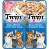  Inaba Cat Ciao Twin Packs zselés macskaeledel - tonhal, csirke & fésűkagyló 2 x 40 g