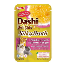 Inaba Dashi Delights Silky Broth nedves macskaeledel - csirke lazaccal 40 g macskaeledel