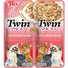  Inaba Dog Twin Packs zselés macskaeledel - csirke & tonhal 2 x 40 g jutalomfalat macskáknak