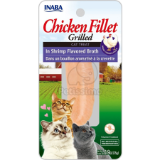 Inaba INABA Cat Grilled Chicken Fillet - garnélarákos lében 25 g jutalomfalat macskáknak