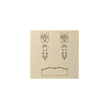  Inda minta 2 db+címke. Tábla mérete: 110x115 mm dekorációs kellék