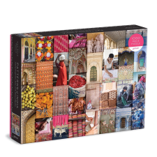 Indiai minták puzzle - 1000 darab puzzle, kirakós
