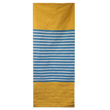  Indiai Pamut Szőnyeg - 70x170cm - Sárga / Kék lakástextília