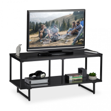 Indusztriális TV-asztal fekete 50,5x110,5x45,5 cm 10026783 bútor