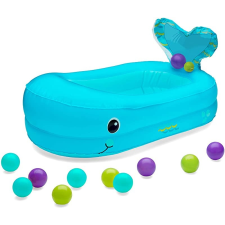 Infantino felfújható fürdőkád labdákkal - bálna babafürdőkád