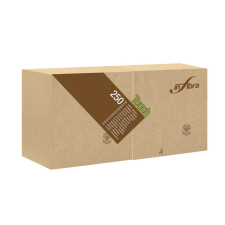 Infibra Szalvéta Madre Terra 2 rétegű 24x24cm barna 100% eco 250 lap/csomag papírárú, csomagoló és tárolóeszköz