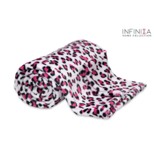 Infiniza Polár Pléd Rózsaszín Leopárd Mintás 150x200cm lakástextília