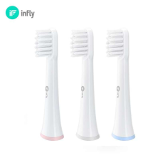 Infly P20C Elektromos Fogkefe Pótfej - Fehér (3db) pótfej, penge