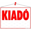 . Információs tábla, 50x35 cm, "Kiadó"