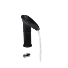  Infravörös fürdőszoba csap, automatikus észlelés, modern kialakítás, fekete csaptelep