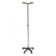  Infúziós állvány rozsdamentes 2 kampó /10 kg-ig gyógyászati segédeszköz