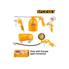 INGCO Pneumatikus fúvató és pisztoly készlet 5 részes festő és tapétázó eszköz