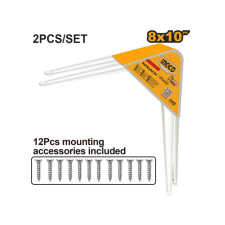 INGCO Polctartó konzol 200 x 250 mm (2 db) bútor