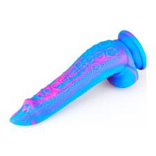  Inkipus - herés szilikon dildó - 18cm (kék-pink) anál