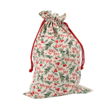 Inlea4Fun Mikulás zsák 70x48 cm Inlea4Fun - Holly Jolly ajándéktasak