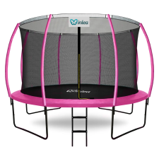  INLEA ULTIMATE Jump Trambulin belső védőhálóval 366 cm - rózsaszín trambulin szett